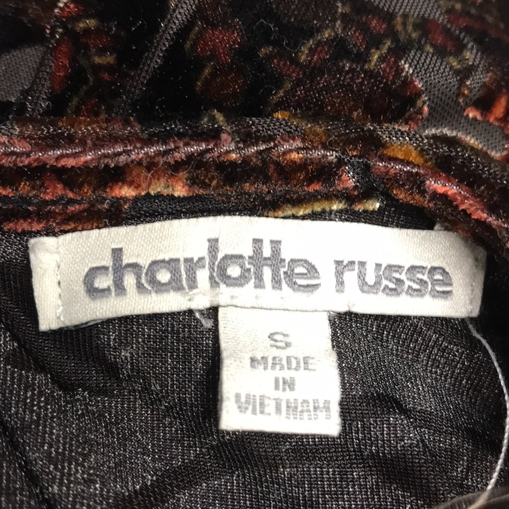 Charlotte Russe Velour Romper - Picture 8 of 8
